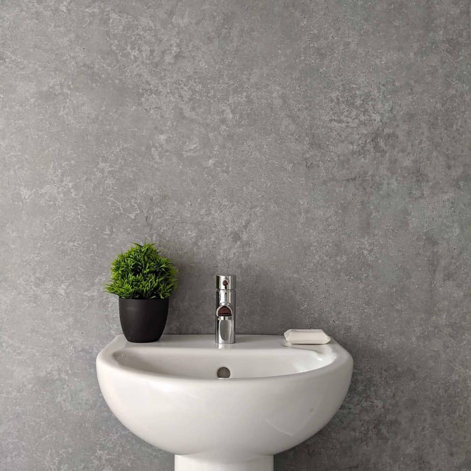 8mm Light Concrete Bathroom Wall Panel 2.6M