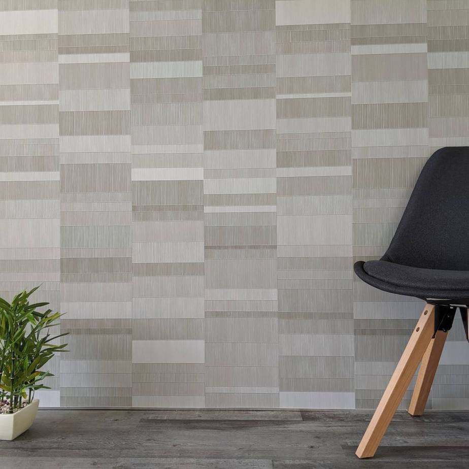 8mm Light Grey Mosaic Bathroom Wall Panel 2.6M