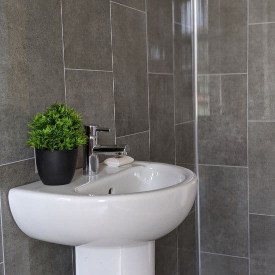 8mm Graphite Grey Tile Effect Wall Panel