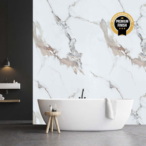 10mm Calacatta Marble Ultra Matt Shower Panel 1M x 2.4M