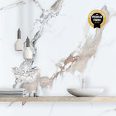 10mm Calacatta Marble Ultra Matt Shower Panel 1M x 2.4M