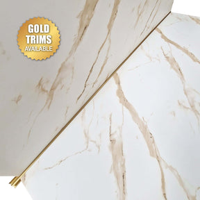 10mm Gold Marble Matt Shower Panel 1M x 2.4M