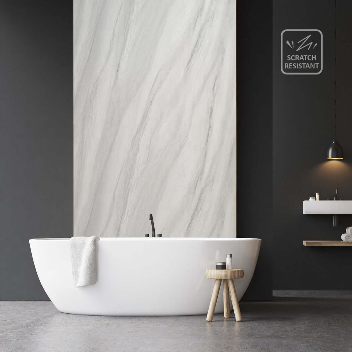 10mm Ocean Grey Ultra Matt Shower Panel 1M x 2.4M