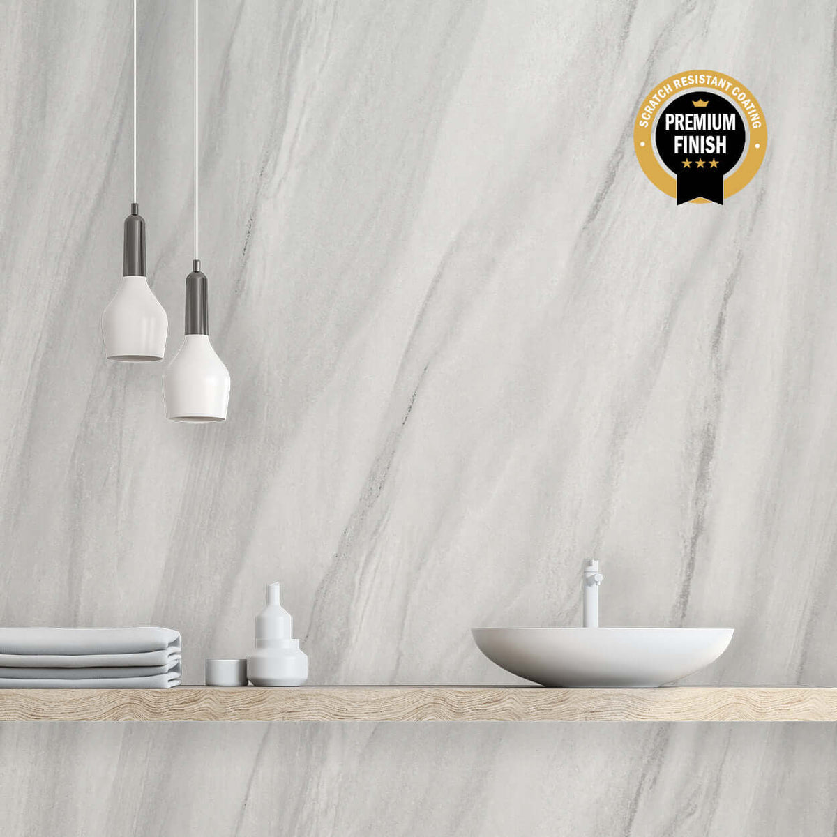 10mm Ocean Grey Ultra Matt Shower Panel 1M x 2.4M
