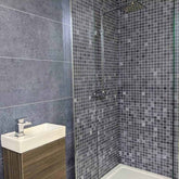 10mm Roman Blue Mosaic Matt Shower Panel 1M x 2.4M