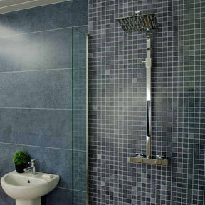 10mm Roman Blue Mosaic Matt Shower Panel 1M x 2.4M