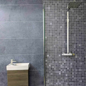 10mm Roman Blue Mosaic Matt Shower Panel 1M x 2.4M