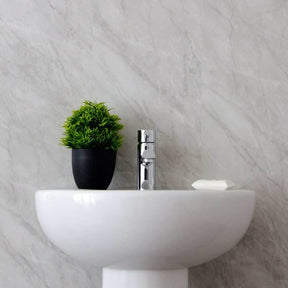 10mm Storm Grey Marble Gloss Shower Panel 1M x 2.4M
