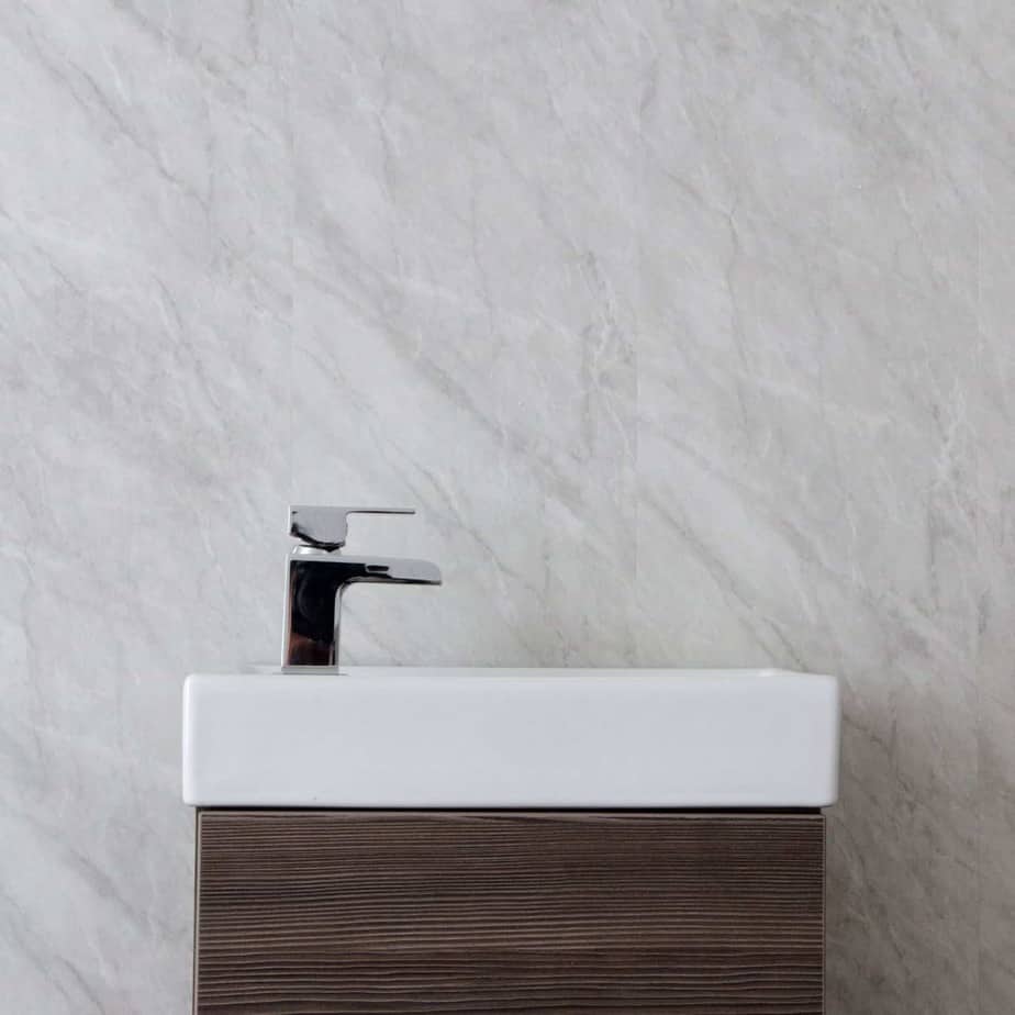 10mm Storm Grey Marble Gloss Shower Panel 1M x 2.4M