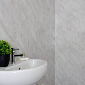 10mm Storm Grey Marble Gloss Shower Panel 1M x 2.4M