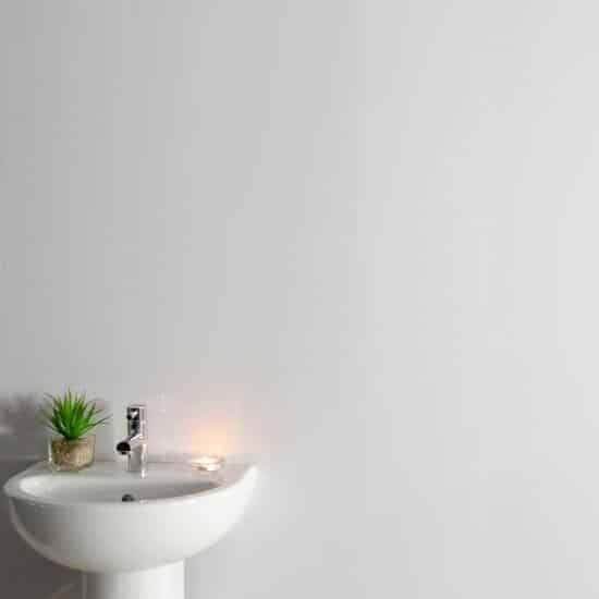 10mm White Gloss Shower Panel 1M x 2.4M