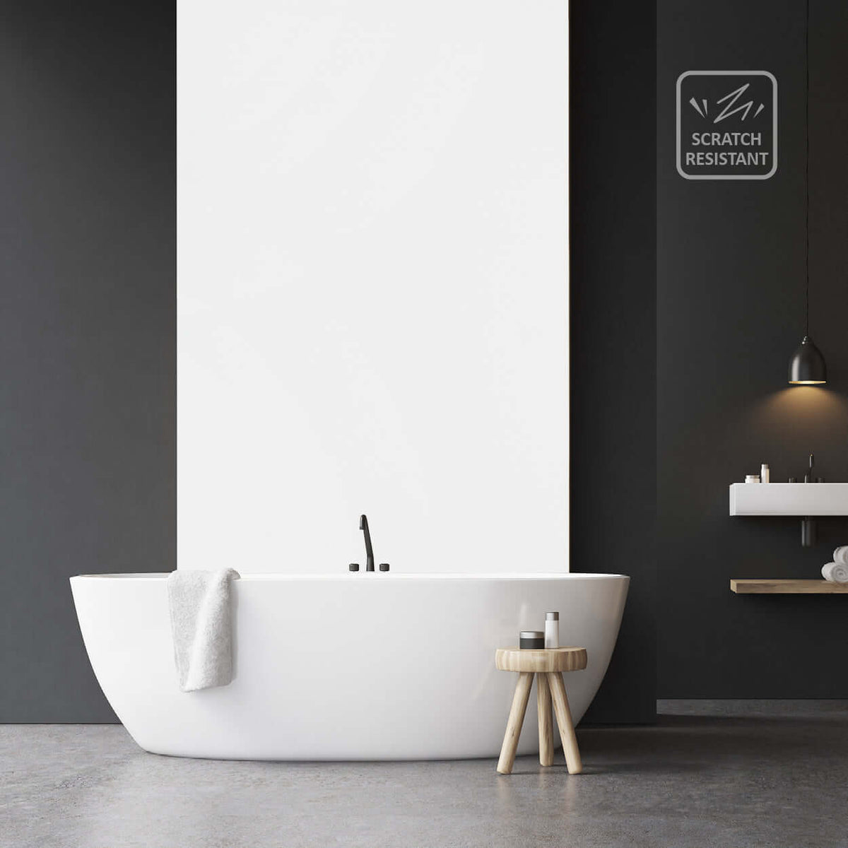 10mm White Ultra Matt Shower Panel 1M x 2.4M