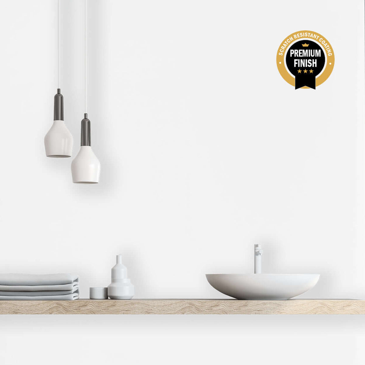 10mm White Ultra Matt Shower Panel 1M x 2.4M