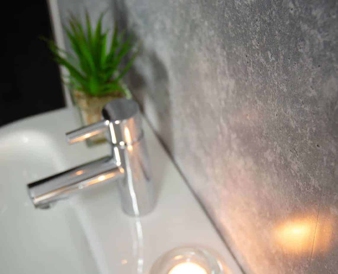 10mm Light Concrete Matt Shower Panel 1M x 2.4M