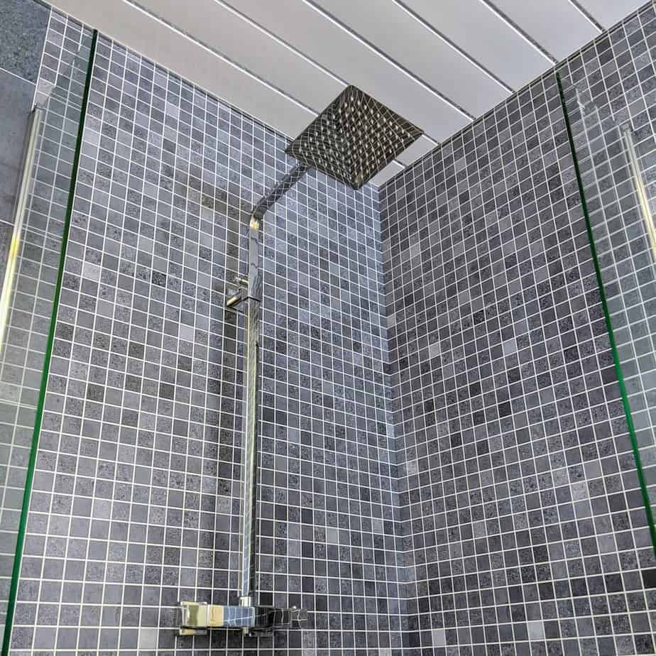 10mm Roman Blue Mosaic Matt Shower Panel 1M x 2.4M