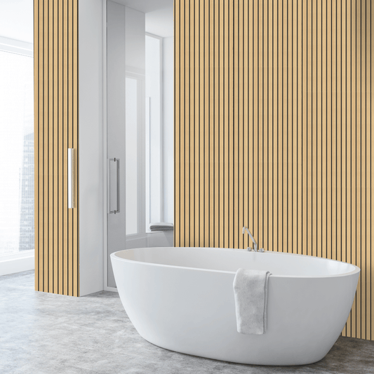 American Oak AquaGuard Slat Wall Panel (Pack of 2)