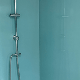 10mm Aqua Blue Shimmer Gloss Shower Panel 1M x 2.4M