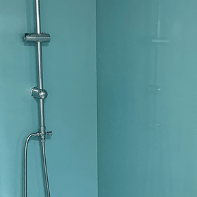10mm Aqua Blue Shimmer Gloss Shower Panel 1M x 2.4M