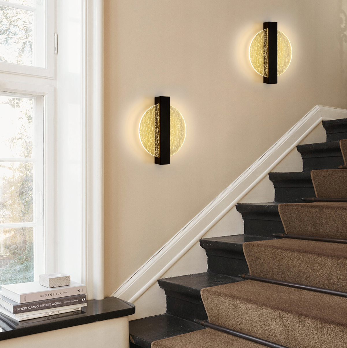 Modern Black LED Wall Light 12W
