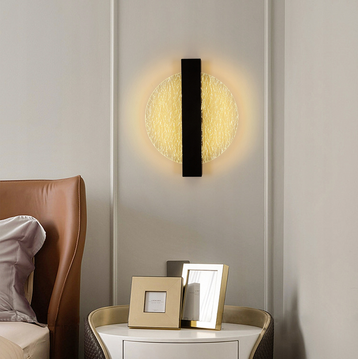 Modern Black LED Wall Light 12W