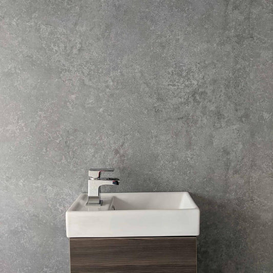 8mm Light Concrete Bathroom Wall Panel 2.6M