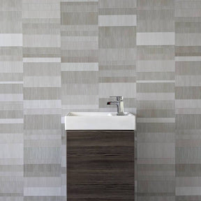 8mm Light Grey Mosaic Bathroom Wall Panel 2.6M