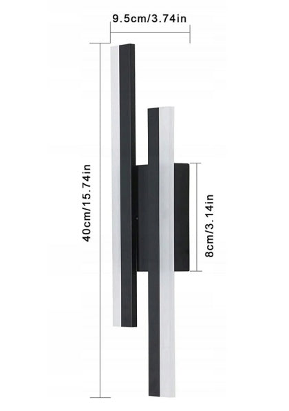 Loft-Style Black LED Light 16W