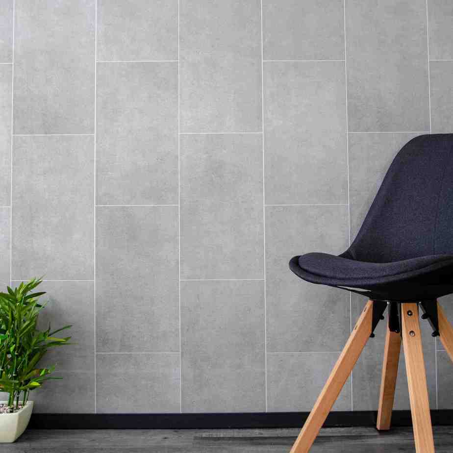8mm Modern Grey Tile Effect Wall Panel 2.6M