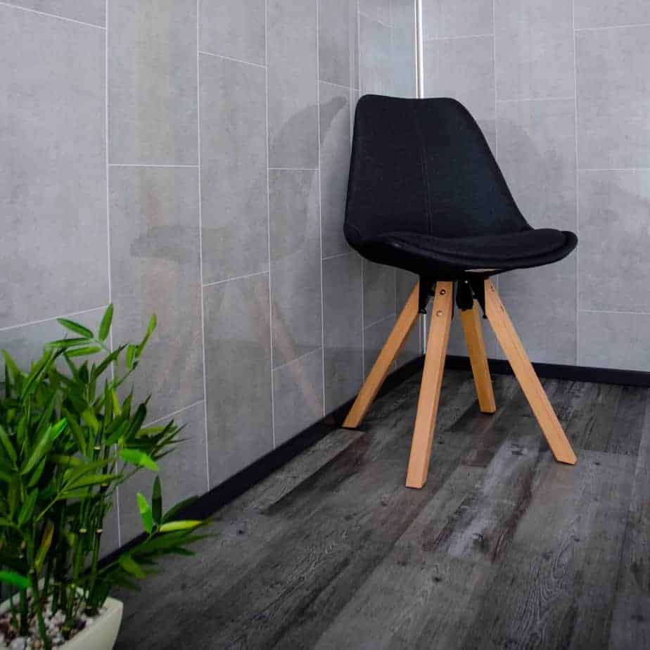8mm Modern Grey Tile Effect Wall Panel 2.6M