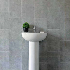 8mm Modern Grey Tile Effect Wall Panel 2.6M