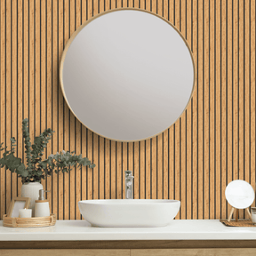 Natural Oak AquaGuard Slat Wall Panel (Pack of 2)