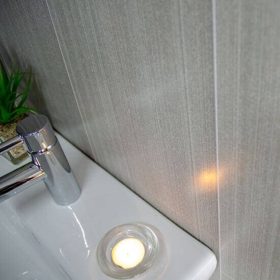 8mm Seagrass Large Tile Effect Bathroom Wall Panel 2.6M