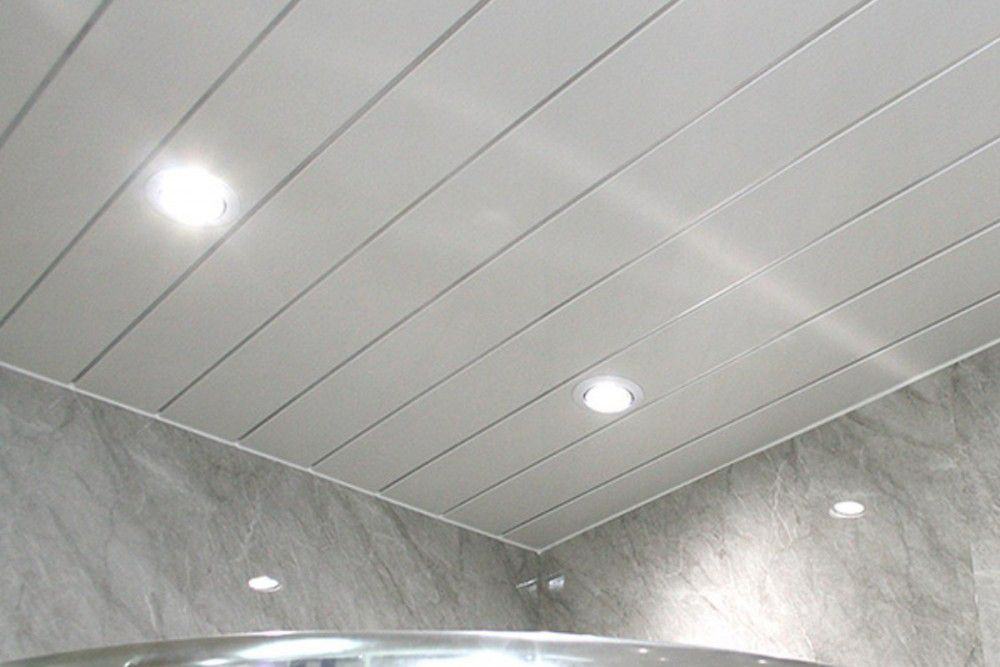 8mm White Gloss With 2 Chrome Strip Wall & Ceiling Panel 2.6M