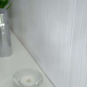 8mm White Wood Matt Bathroom Wall & Ceiling Panel 2.6M