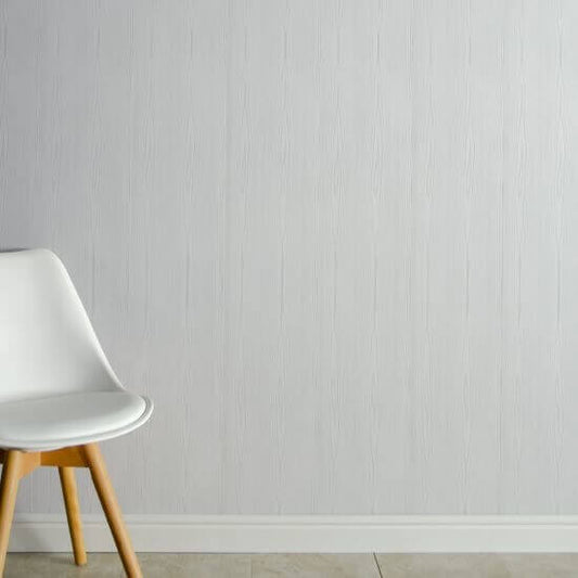 8mm White Wood Matt Bathroom Wall & Ceiling Panel 2.6M